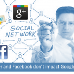 Twitter and Facebook signals do not impact Google rank